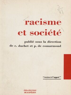 cover image of Racisme et société